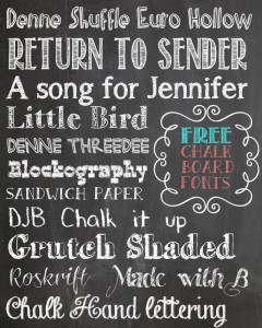 Viele kostenlose Chalkboard Fonts